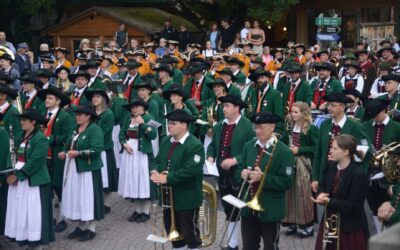 180jähriges Jubiläum der Bundesmusikkapelle Tannheim und Gemeindepartnerschaft