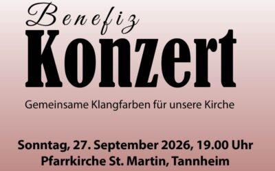 Benefizkonzert „Gemeinsame Klangfarben für unsere Kirche“